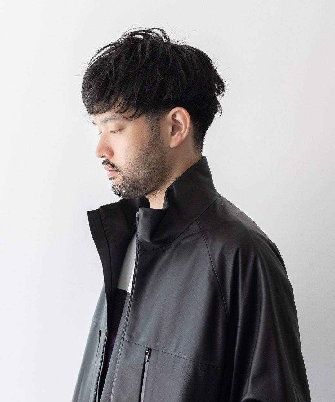 【stein】 LEATHER WINDBREAKER JACKET - BLACK シュタイン 23AW sessionセッション福岡セレクトショップ 公式通販サイト