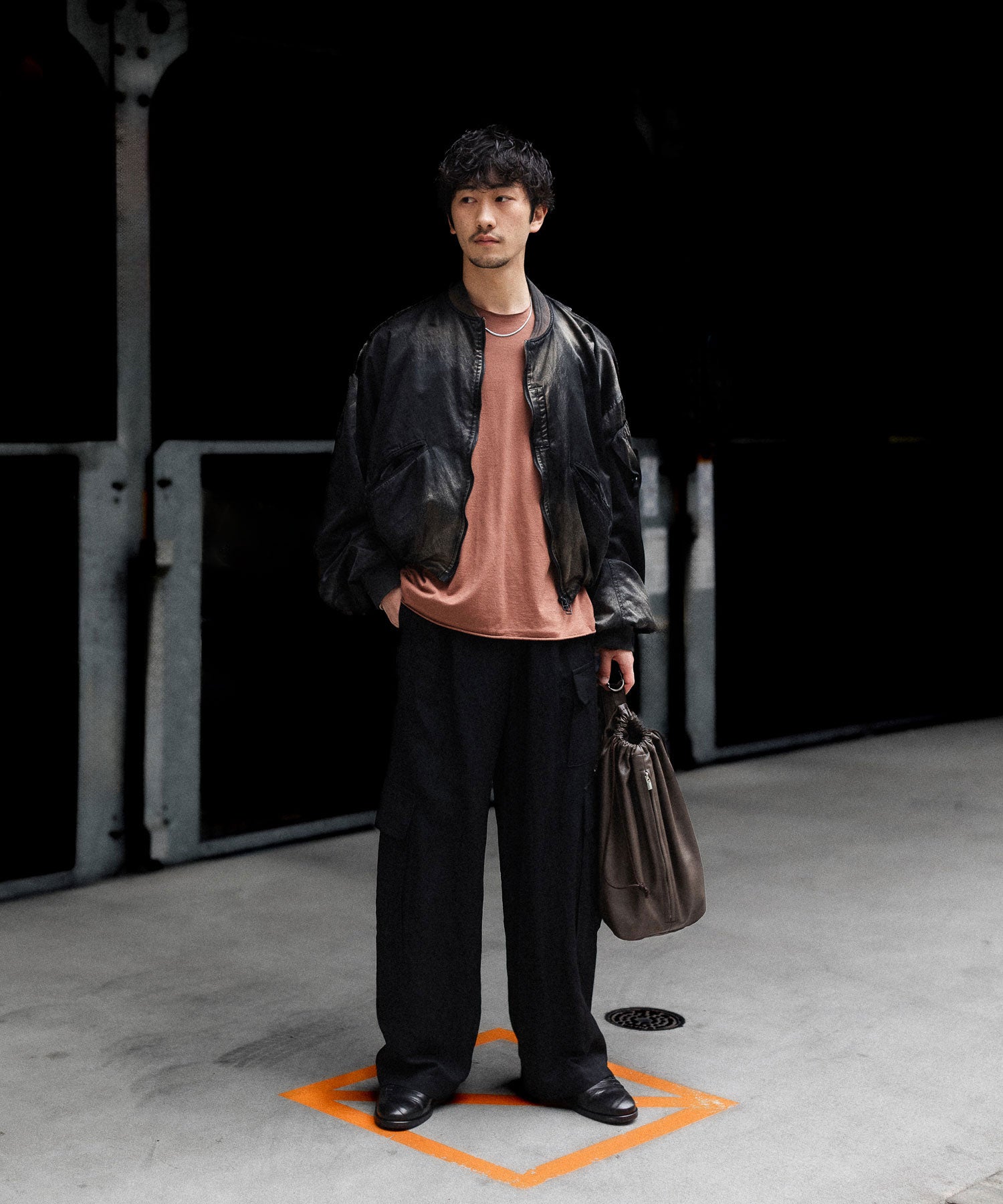 SUBLATIONS / サブレーションズ】RUSTY SATIN BALLOON MA-1 - BLACK
