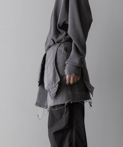 Fujimoto フジモトのOVERDYED WRAP VEST - BLACKの公式通販サイトsession福岡セレクトショップ