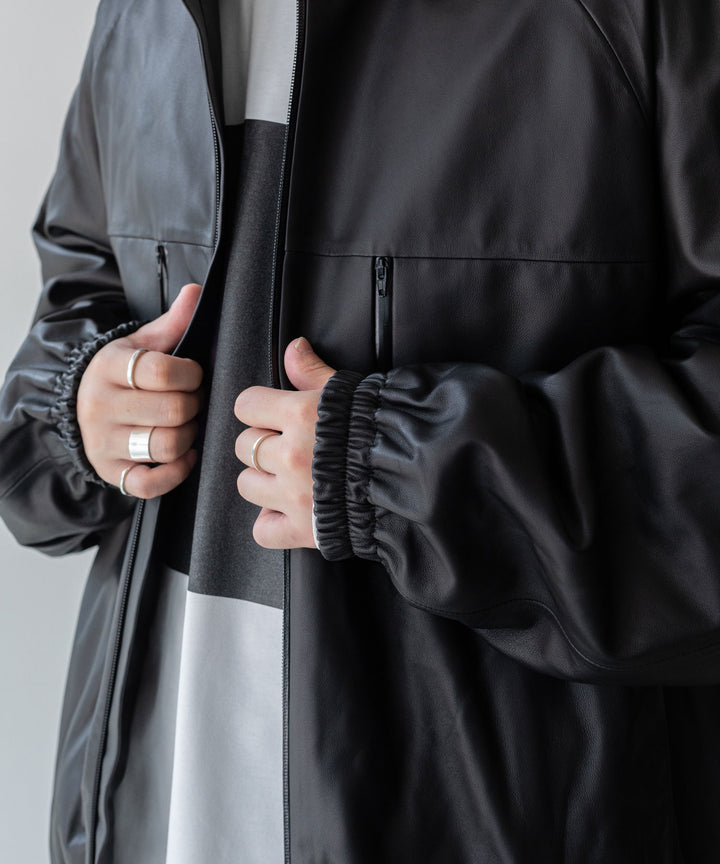 【stein】 LEATHER WINDBREAKER JACKET - BLACK シュタイン 23AW sessionセッション福岡セレクトショップ 公式通販サイト
