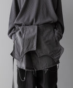 画像をギャラリービューアに読み込む, Fujimoto フジモトのOVERDYED WRAP VEST - BLACKの公式通販サイトsession福岡セレクトショップ
