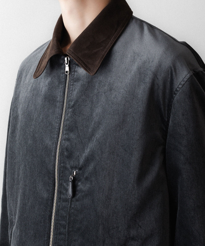 ANTHEM Aアンセムエー のCOTTON VELVET MINIMAL RIDING JACKET - CARBONの公式通販サイトsession福岡セレクトショップ