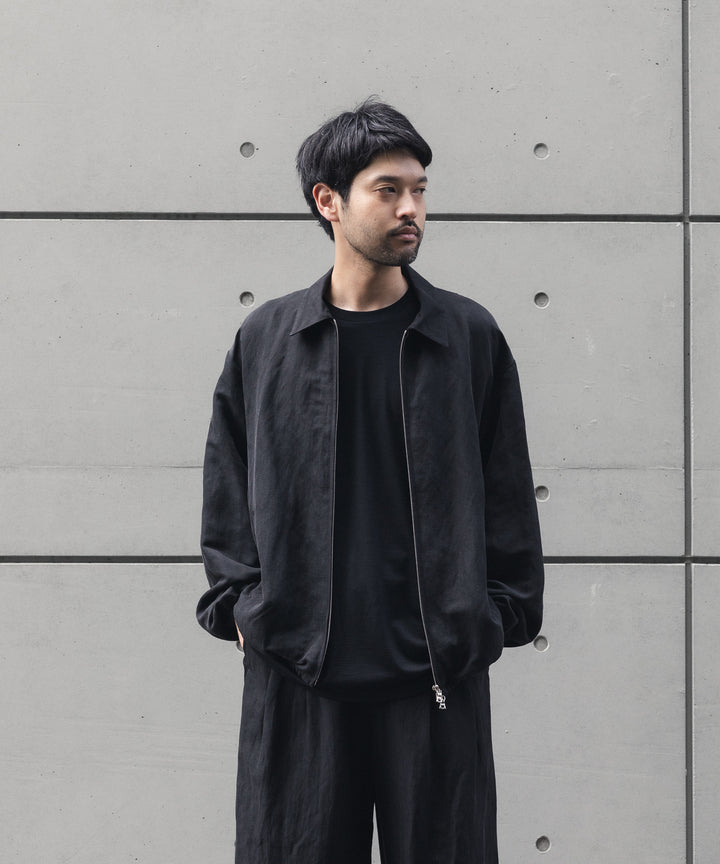 ssstein(シュタイン)のSILK LINEN TWILL LIGHT ZIP JACKET - BLACKの公式通販サイトsession福岡セレクトショップ