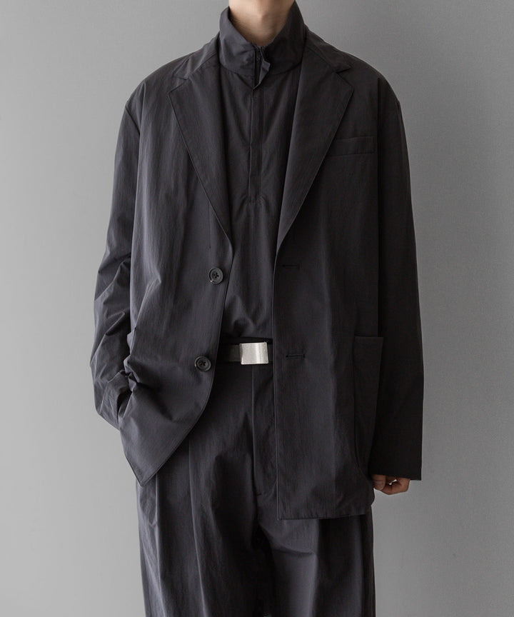 【stein】ssstein シュタインのWINDPROOF NYLON HALF ZIP PULLOVERのDARK GREY KHAKI 公式通販サイトsession福岡セレクトショップ