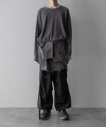 画像をギャラリービューアに読み込む, Fujimoto フジモトのOVERDYED WRAP VEST - BLACKの公式通販サイトsession福岡セレクトショップ
