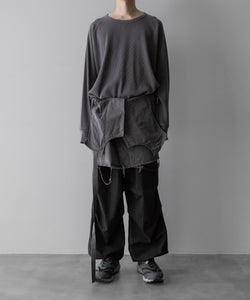 Fujimoto フジモトのOVERDYED WRAP VEST - BLACKの公式通販サイトsession福岡セレクトショップ