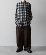 画像をギャラリービューアに読み込む, ssstein(シュタイン)の24AWコレクション OVERSIZED DOWN PAT SHIRT - BLACK OMBRE 公式通販サイトsession福岡セレクトショップ
