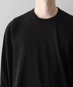 画像をギャラリービューアに読み込む, ssstein(シュタイン)の24AWコレクション WOOL SILK KNIT CREW NECK LS - BLACK 公式通販サイトsession福岡セレクトショップ
