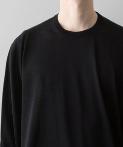 ssstein(シュタイン)の24AWコレクション WOOL SILK KNIT CREW NECK LS - BLACK 公式通販サイトsession福岡セレクトショップ