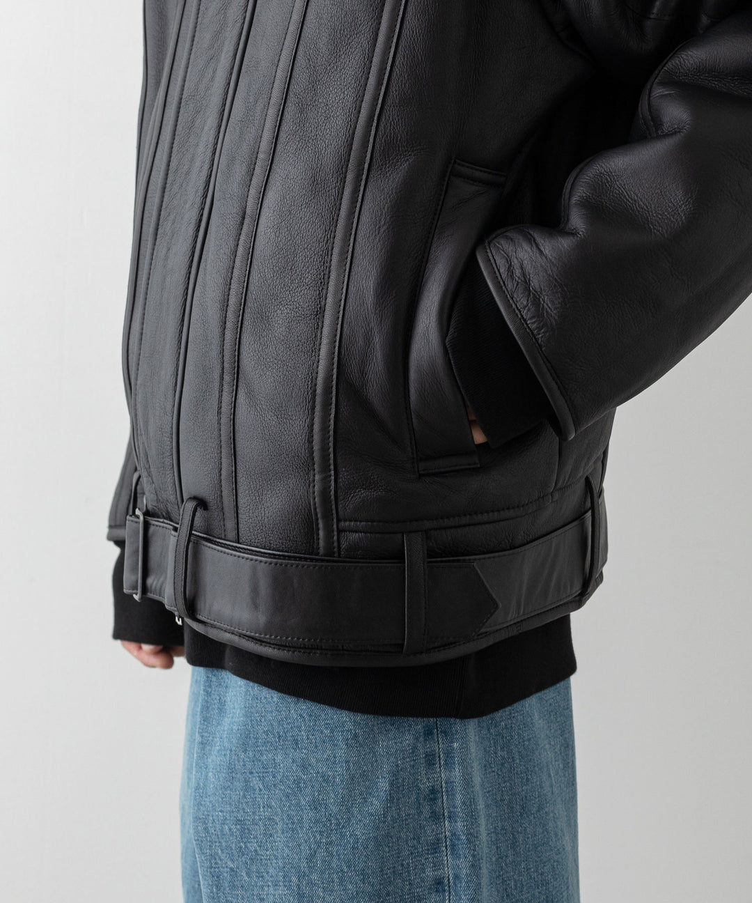 stein シュタイン 23AW MOUTON RACING JACKET - BLACK sessionセッション福岡セレクトショップ 公式通販サイト