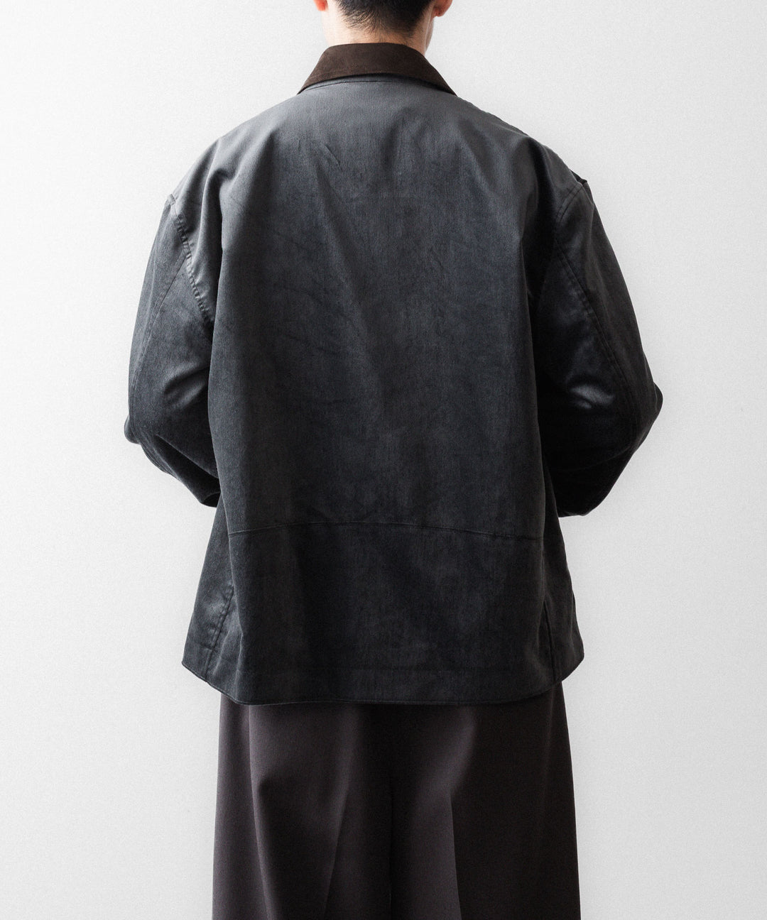 ANTHEM Aアンセムエー のCOTTON VELVET MINIMAL RIDING JACKET - CARBONの公式通販サイトsession福岡セレクトショップ