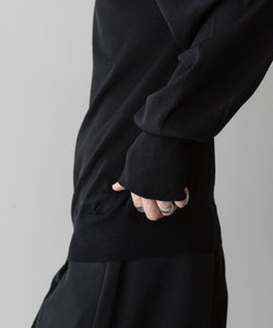 ssstein(シュタイン)の24AWコレクション WOOL SILK KNIT CREW NECK LS - BLACK 公式通販サイトsession福岡セレクトショップ