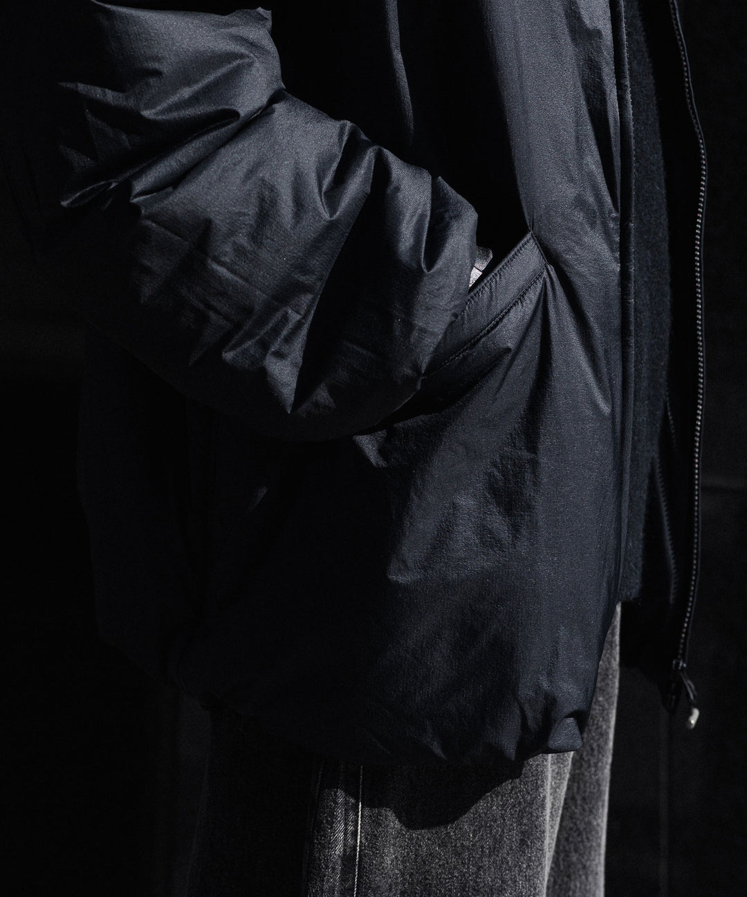 paratrait パラトレイトのPMEMBRANE SHELL PUFF BLOUSON のBLACK 公式通販サイトsession福岡セレクトショップ