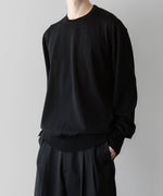 画像をギャラリービューアに読み込む, ssstein(シュタイン)の24AWコレクション WOOL SILK KNIT CREW NECK LS - BLACK 公式通販サイトsession福岡セレクトショップ
