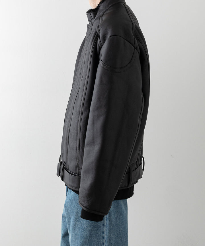 stein シュタイン 23AW MOUTON RACING JACKET - BLACK sessionセッション福岡セレクトショップ 公式通販サイト