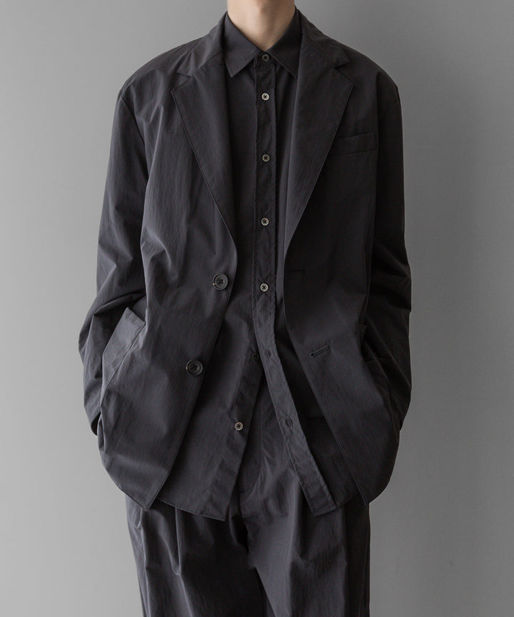 【stein】ssstein シュタインのWINDPROOF NYLON STANDARD SHIRTのDARK GREY KHAKI 公式通販サイトsession福岡セレクトショップ
