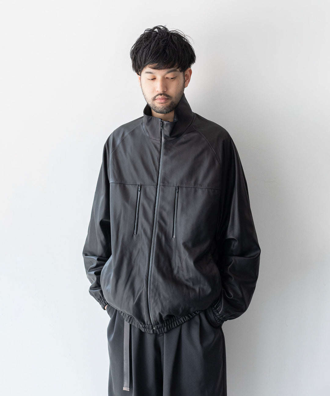 【stein】 LEATHER WINDBREAKER JACKET - BLACK シュタイン 23AW sessionセッション福岡セレクトショップ 公式通販サイト