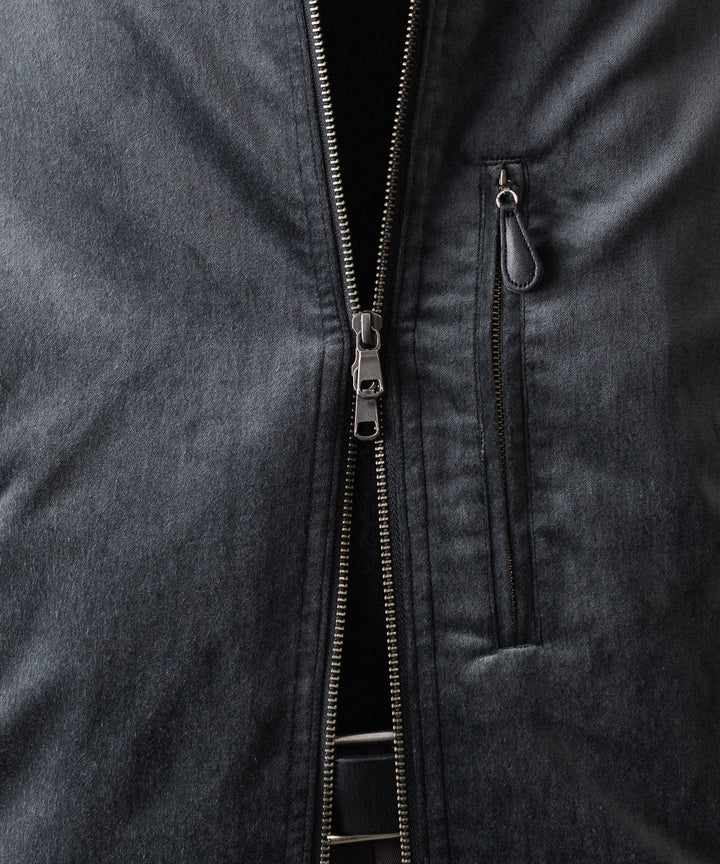 ANTHEM Aアンセムエー のCOTTON VELVET MINIMAL RIDING JACKET - CARBONの公式通販サイトsession福岡セレクトショップ