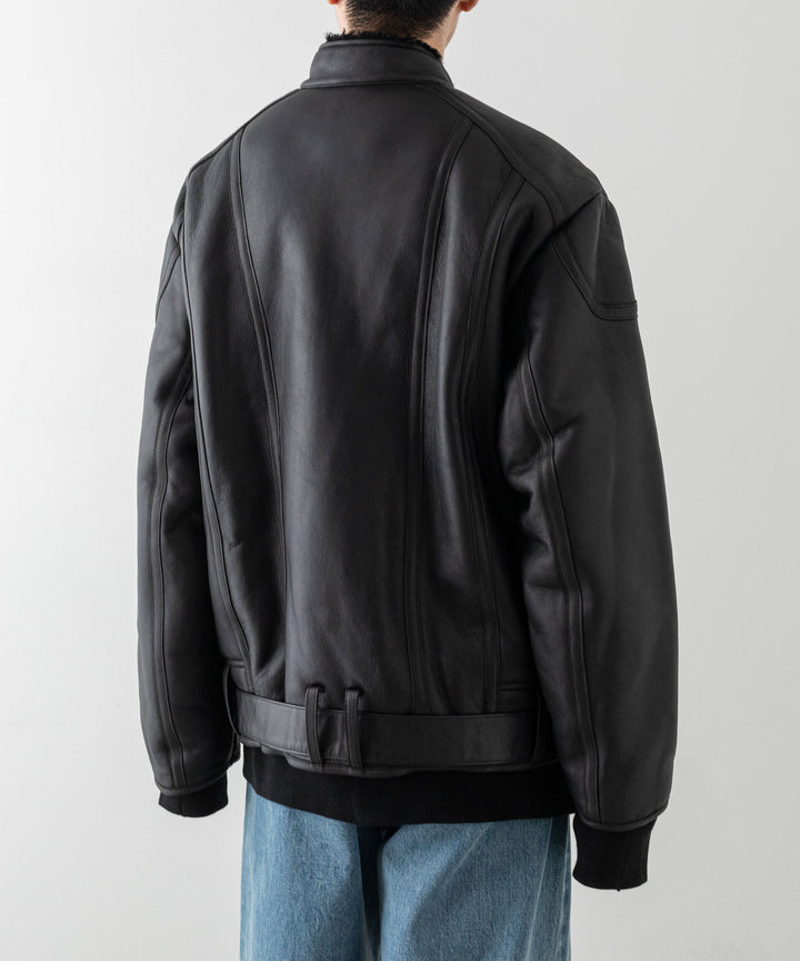 stein シュタイン 23AW MOUTON RACING JACKET - BLACK sessionセッション福岡セレクトショップ 公式通販サイト
