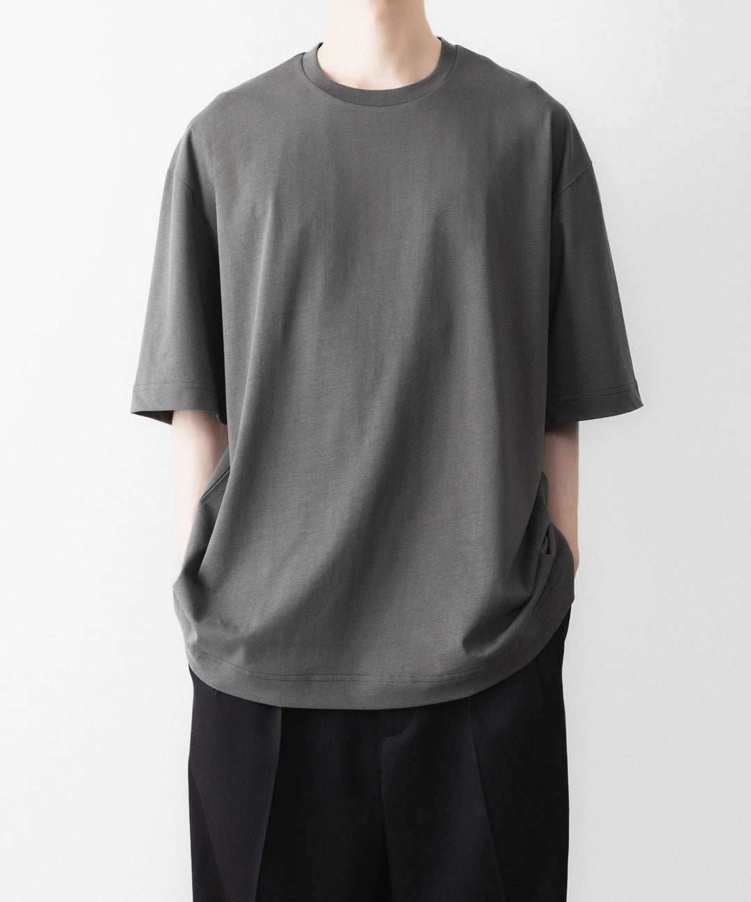 KANEMASA PHIL. カネマサフィルの36G HIGH TWIST SS TEEのCHARCOAL 公式通販サイトsession福岡セレクトショップ
