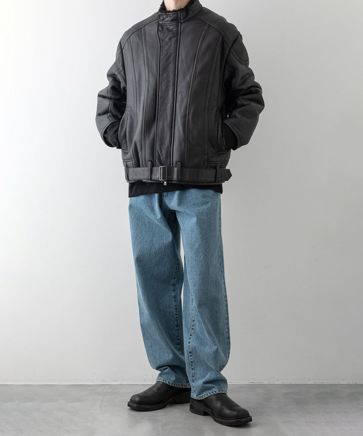 stein シュタイン 23AW MOUTON RACING JACKET - BLACK sessionセッション福岡セレクトショップ 公式通販サイト