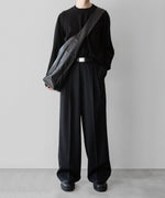 画像をギャラリービューアに読み込む, ssstein(シュタイン)の24AWコレクション WOOL SILK KNIT CREW NECK LS - BLACK 公式通販サイトsession福岡セレクトショップ
