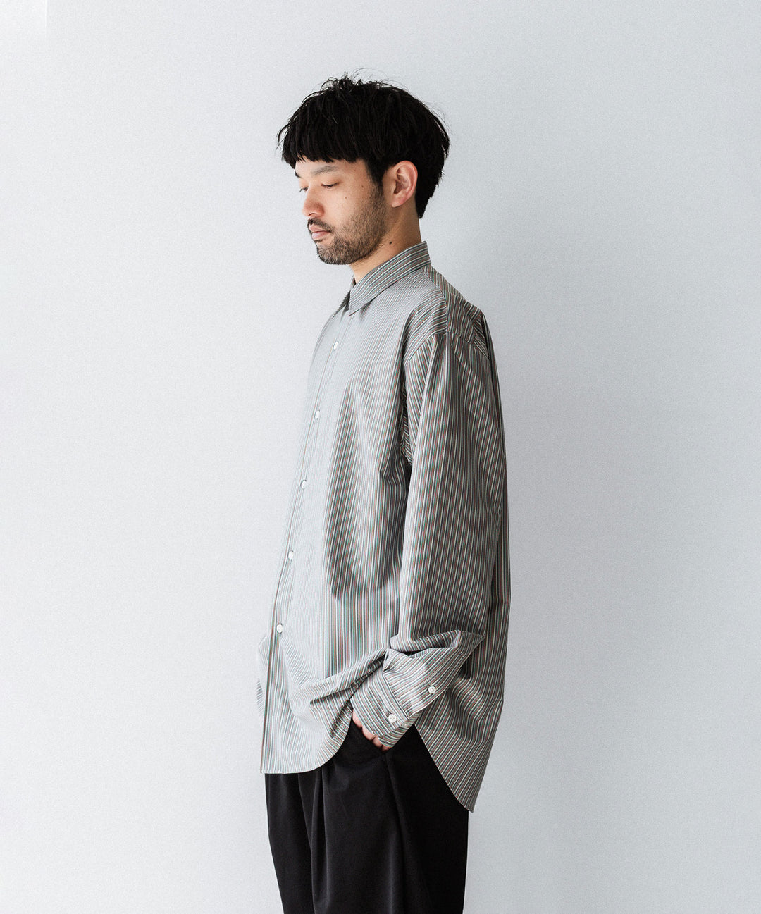 KANEMASA PHIL. カネマサフィルの46G STRIPE MODEST SHIRTのRAINBOW 公式通販サイトsession福岡セレクトショップ