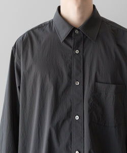 ssstein(シュタイン)の24AWコレクション WINDPROOF NYLON STANDARD SHIRT - GREY KHAKI 公式通販サイトsession福岡セレクトショップ