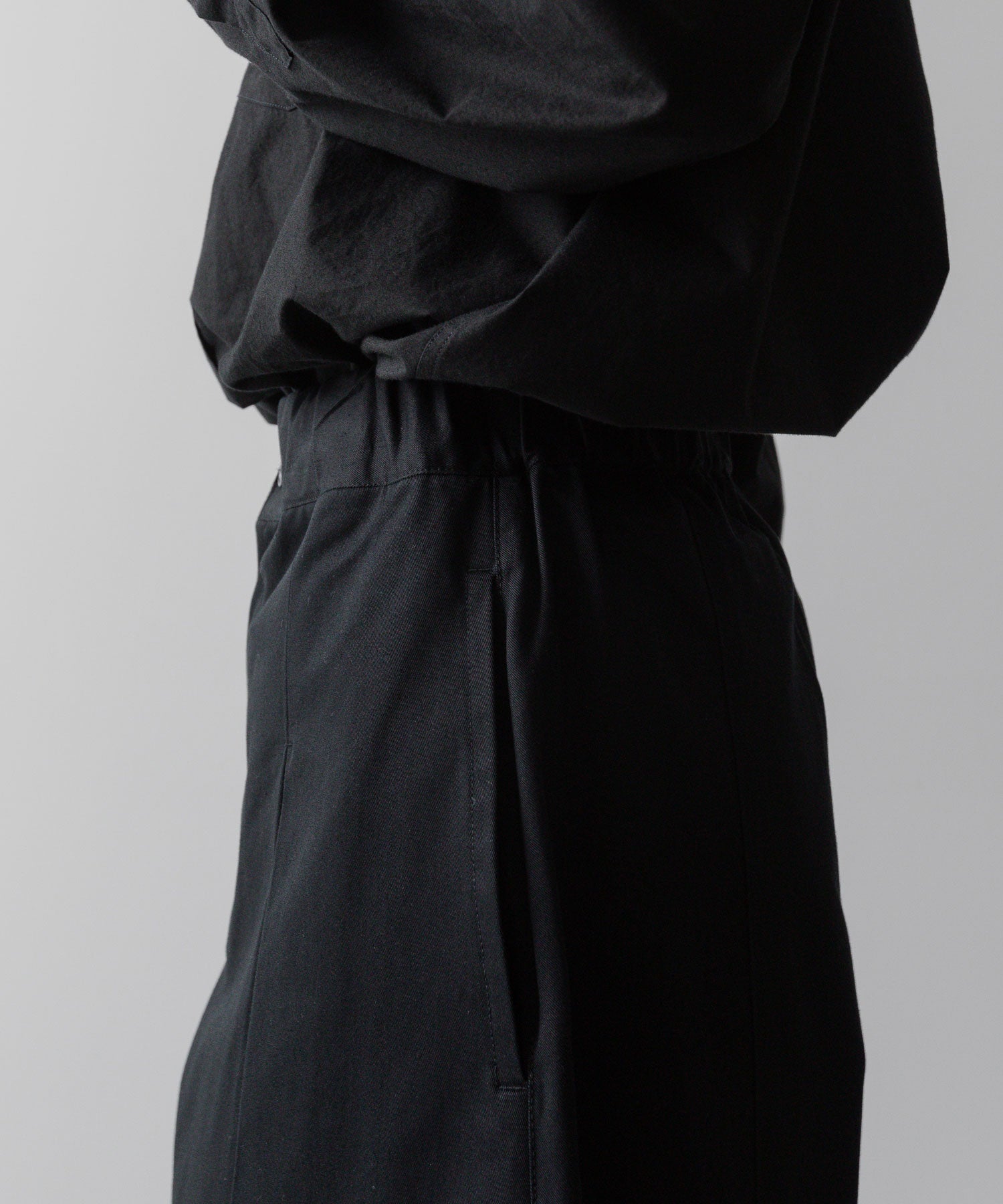 sage NATION セイジネーションのBOX PLEAT TROUSER - BLACKの公式通販サイトsession福岡セレクトショップ