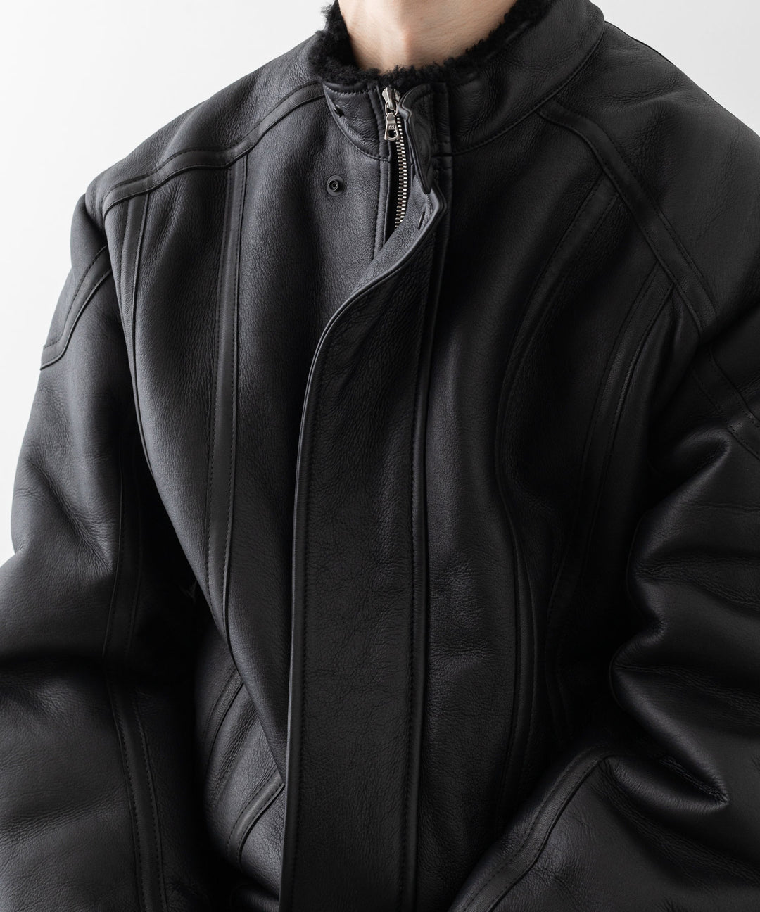 stein シュタイン 23AW MOUTON RACING JACKET - BLACK sessionセッション福岡セレクトショップ 公式通販サイト