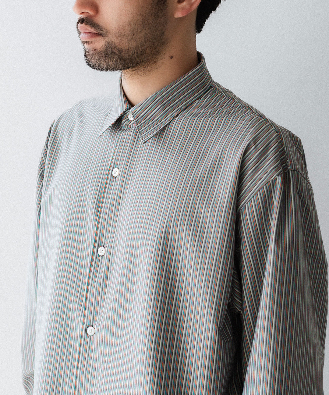 KANEMASA PHIL. カネマサフィルの46G STRIPE MODEST SHIRTのRAINBOW 公式通販サイトsession福岡セレクトショップ
