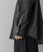 画像をギャラリービューアに読み込む, ssstein(シュタイン)の24AWコレクション WINDPROOF NYLON STANDARD SHIRT - GREY KHAKI 公式通販サイトsession福岡セレクトショップ
