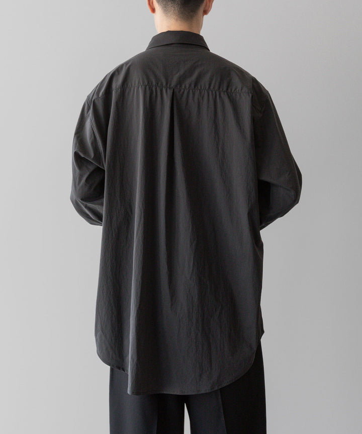 ssstein(シュタイン)の24AWコレクション WINDPROOF NYLON STANDARD SHIRT - GREY KHAKI 公式通販サイトsession福岡セレクトショップ