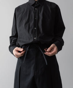 sage NATION セイジネーションのBOX PLEAT TROUSER - BLACKの公式通販サイトsession福岡セレクトショップ