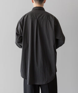 ssstein(シュタイン)の24AWコレクション WINDPROOF NYLON STANDARD SHIRT - GREY KHAKI 公式通販サイトsession福岡セレクトショップ