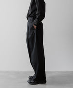 画像をギャラリービューアに読み込む, sage NATION セイジネーションのBOX PLEAT TROUSER - BLACKの公式通販サイトsession福岡セレクトショップ
