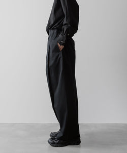 sage NATION セイジネーションのBOX PLEAT TROUSER - BLACKの公式通販サイトsession福岡セレクトショップ