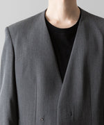 画像をギャラリービューアに読み込む, VEIN ヴェインのWO/VIS GABARDINE COLLARLESS JACKET - X.GRAYの公式通販サイトsession福岡セレクトショップ
