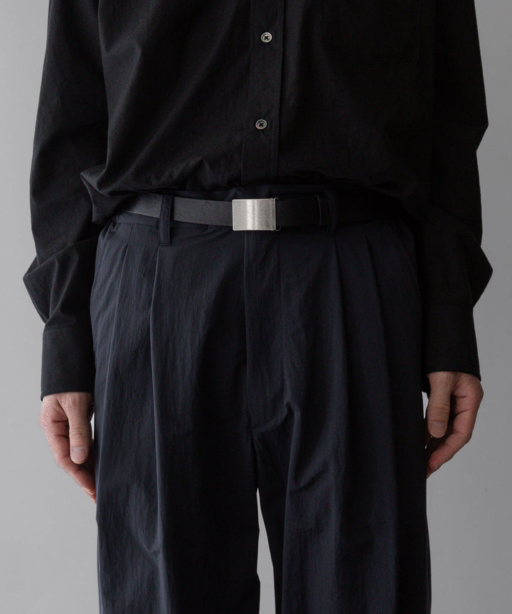 【stein】ssstein シュタインのWINDPROOF NYLON WIDE EASY TROUSERSのBLACK 公式通販サイトsession福岡セレクトショップ