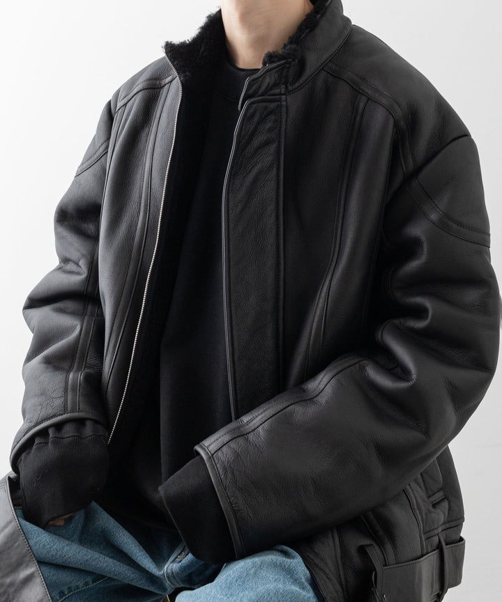 stein シュタイン 23AW MOUTON RACING JACKET - BLACK sessionセッション福岡セレクトショップ 公式通販サイト