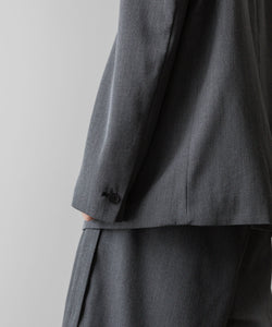 VEIN ヴェインのWO/VIS GABARDINE COLLARLESS JACKET - X.GRAYの公式通販サイトsession福岡セレクトショップ