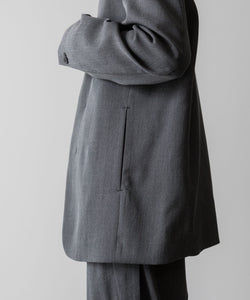 VEIN ヴェインのWO/VIS GABARDINE COLLARLESS JACKET - X.GRAYの公式通販サイトsession福岡セレクトショップ