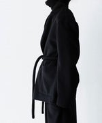 画像をギャラリービューアに読み込む, 【ssstein】WOOL/CASHMERE REVERSIBLE PEAK LAPEL JACKET - BLACK × BLACK
