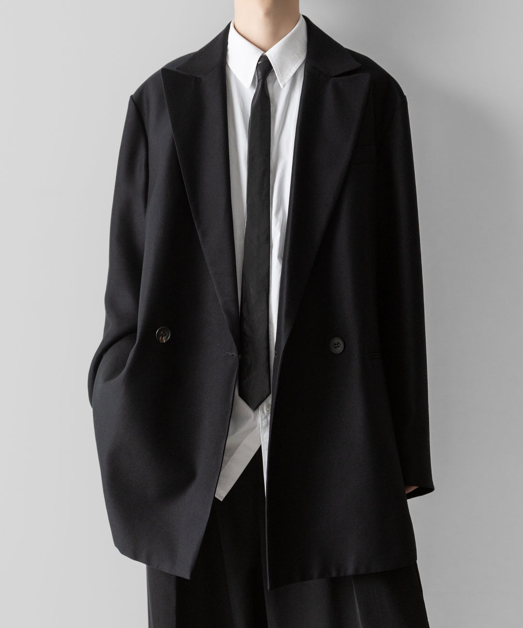 VEIN ヴェインのPE VINTAGE SATIN NARROW TIE - BLACKの公式通販サイトsession福岡セレクトショップ