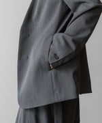 画像をギャラリービューアに読み込む, VEIN ヴェインのWO/VIS GABARDINE COLLARLESS JACKET - X.GRAYの公式通販サイトsession福岡セレクトショップ
