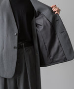 画像をギャラリービューアに読み込む, VEIN ヴェインのWO/VIS GABARDINE COLLARLESS JACKET - X.GRAYの公式通販サイトsession福岡セレクトショップ
