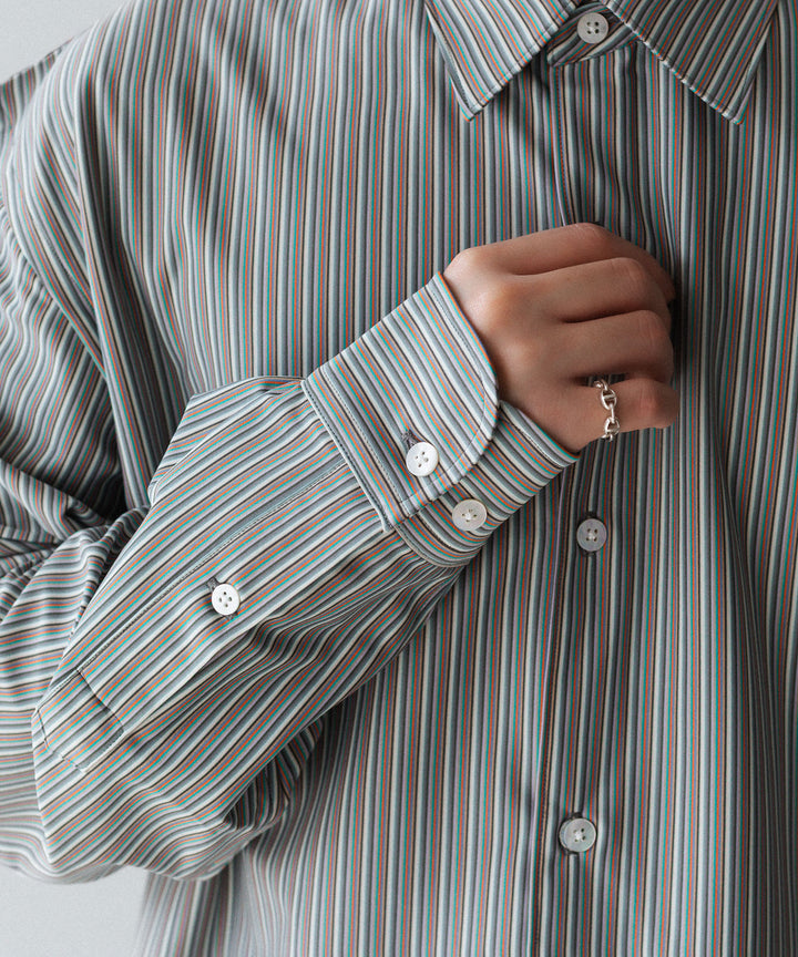 KANEMASA PHIL. カネマサフィルの46G STRIPE MODEST SHIRTのRAINBOW 公式通販サイトsession福岡セレクトショップ