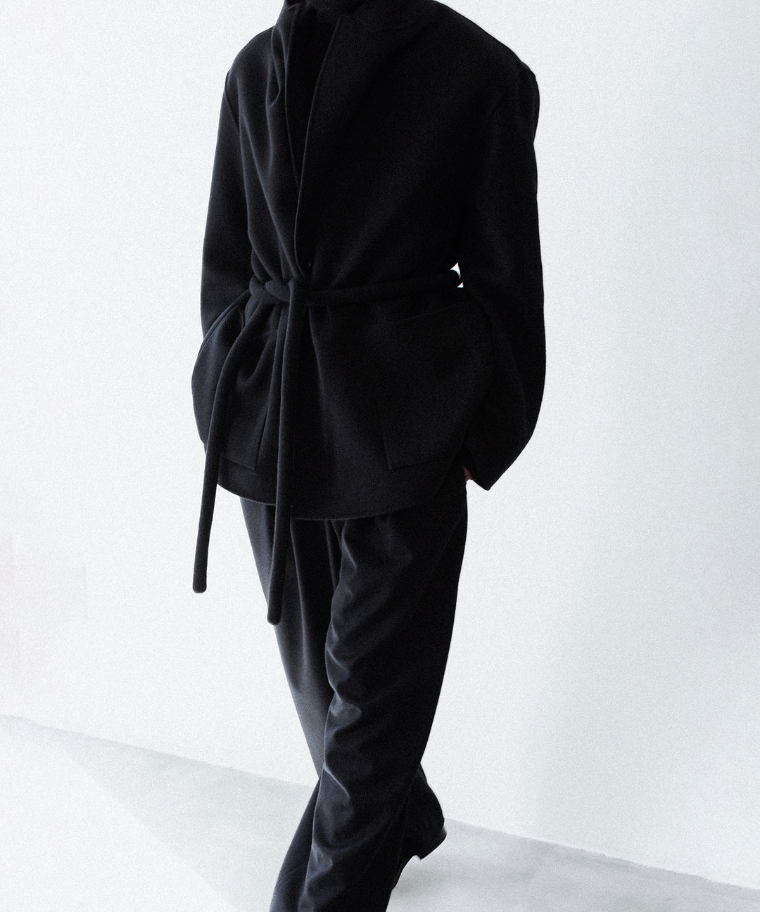 ssstein(シュタイン)のW/CA BEAVER EASY WIDE TROUSERS - BLACKの公式通販サイトsession福岡セレクトショップ