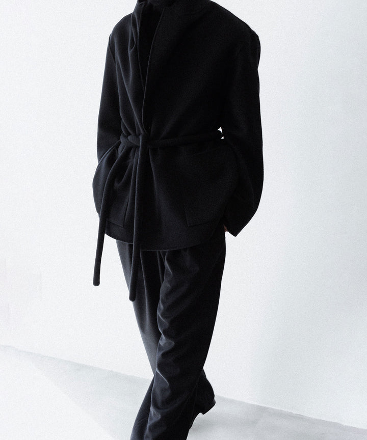 ssstein(シュタイン)のW/CA BEAVER EASY WIDE TROUSERS - BLACKの公式通販サイトsession福岡セレクトショップ