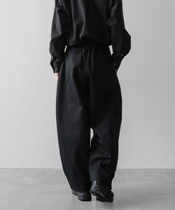 sage NATION セイジネーションのBOX PLEAT TROUSER - BLACKの公式通販サイトsession福岡セレクトショップ